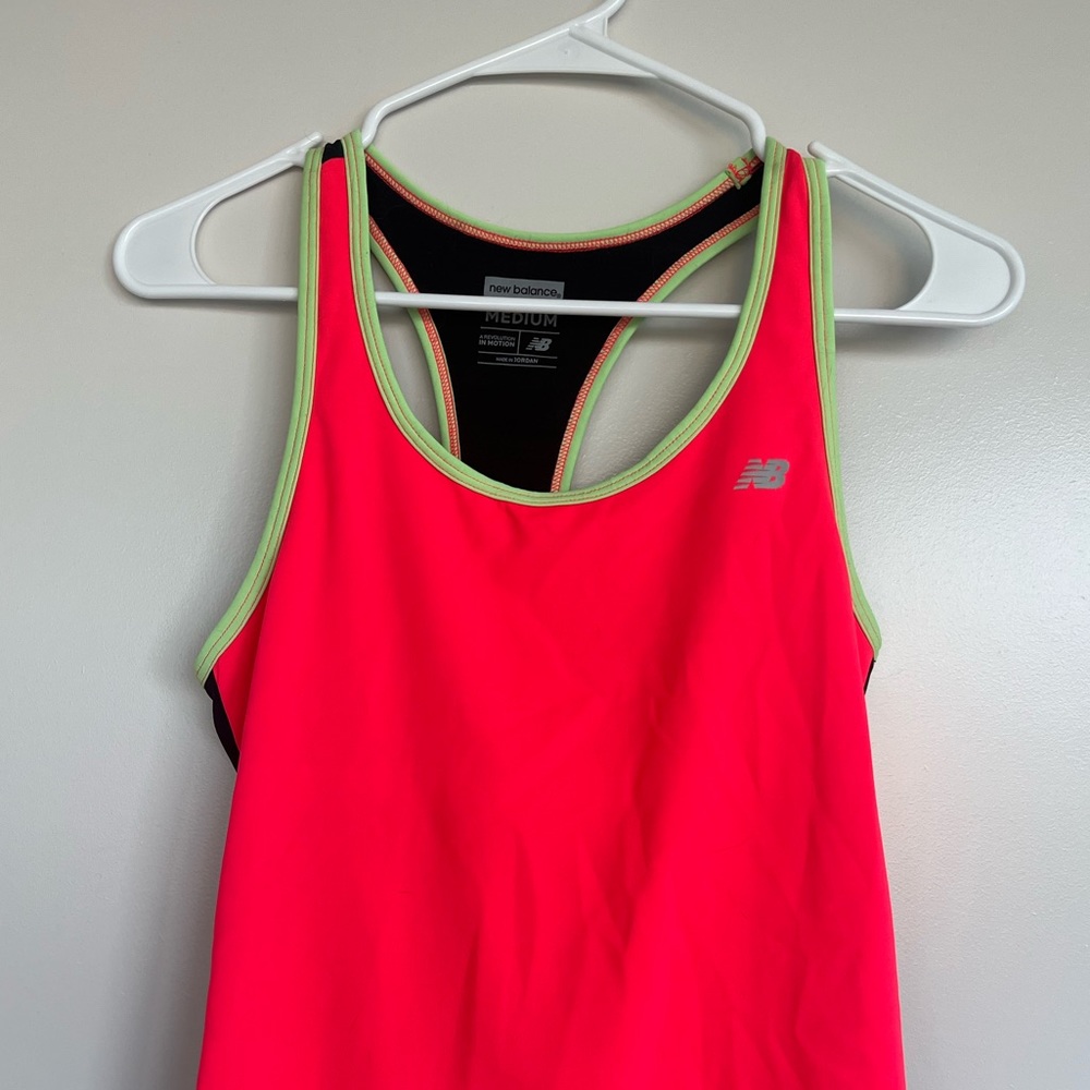 NEW New Balance Lightning Dry Hot Pink Athletic Tank Top (M)